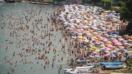 Amasra'da Plajlar Tıklım Tıklım! Şemsiye Açacak Yer Kalmadı