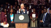 11/10/15 Vice President Joe Biden at Morehouse stop sexual assault Atlanta, GA USA clip 9