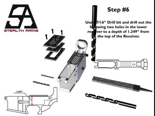 AR-15 80% Lower Receiver with AR-15 Classic Jig - Finishing Video (Stealth Arms)