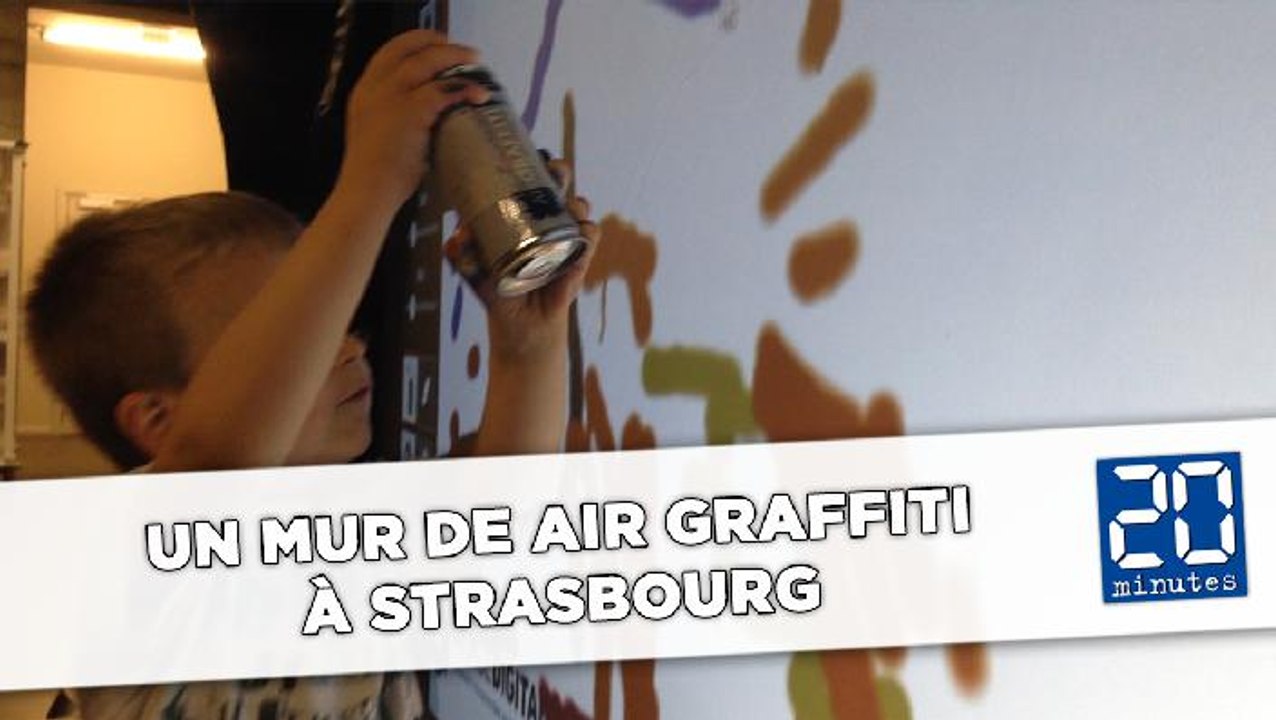 Un mur de air graffiti à Strasbourg