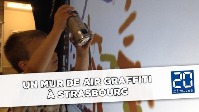 Un mur de air graffiti à Strasbourg