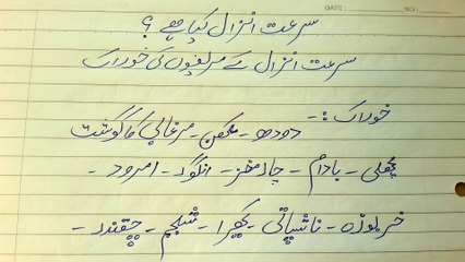 Sarat e Anzal Kia Hai - Sarat e Anzal Ke Marezon Ki Khorak