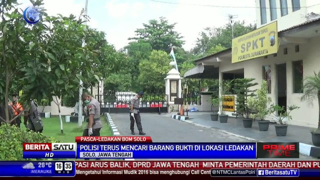 Inafis Kembali Cari Barang Bukti Insiden Bom Bunuh Diri