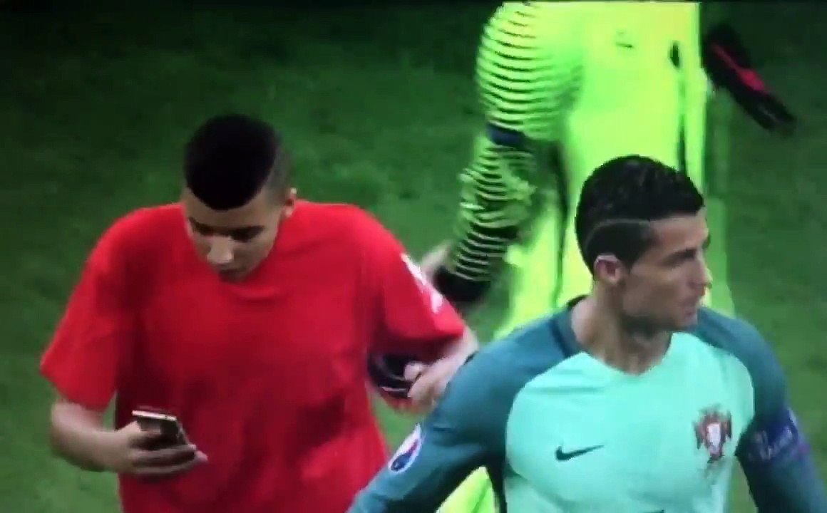 The ballboy really want a selfie with Cristiano Ronaldo  Portugal-Wales