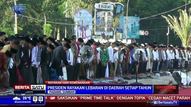 Presiden Akan Terus Rayakan Lebaran di Daerah