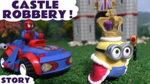 CASTLE ROBBERY --- Join Venom and The Joker as they hire Minions to steal the crown jewels in this unboxing review of the Mega Bloks Minions Castle Toy Story, Featuring Darth Vader, Spiderman, Scooby Doo and many more family fun toys