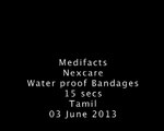 Nexcare Waterproof Bandages Medifacts TV AD 15 secs Tamil Video
