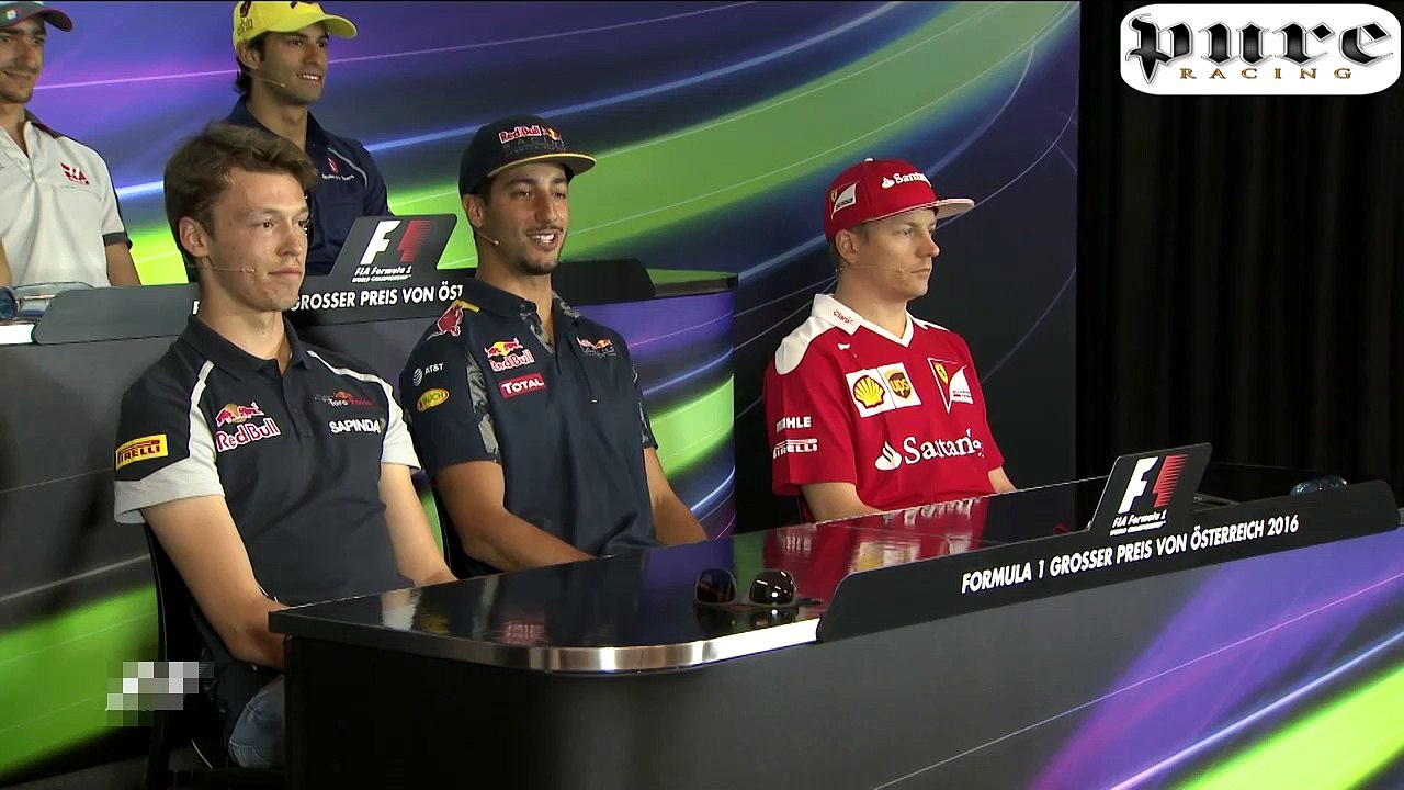 F1 (2016) Austrian GP - The drivers face the press