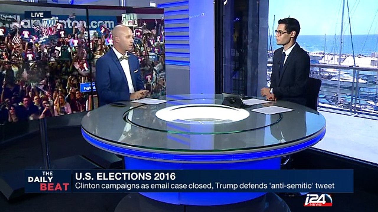 U.S. elections 2016: email case's Clinton closed, Trump defends 'anti-semitic' tweet