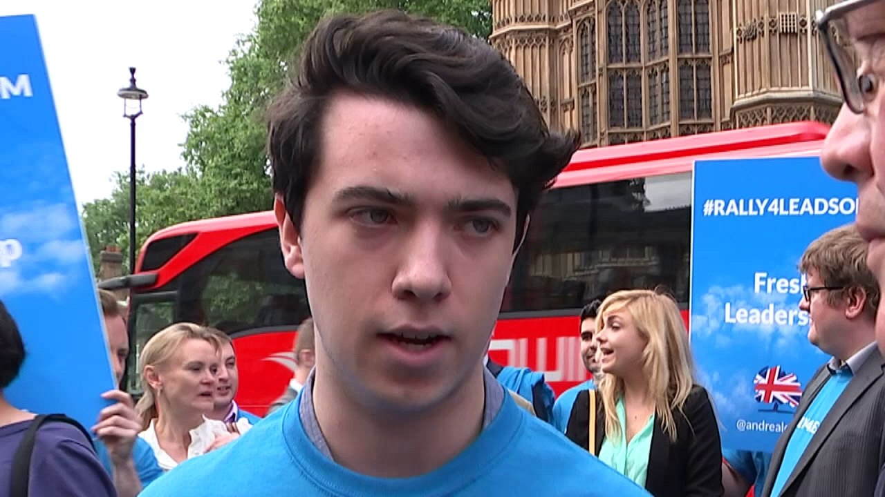Leadsom supporters voice support on march