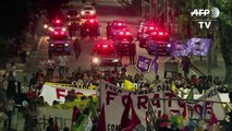 Vandalismo e prisões em manifestação no Rio