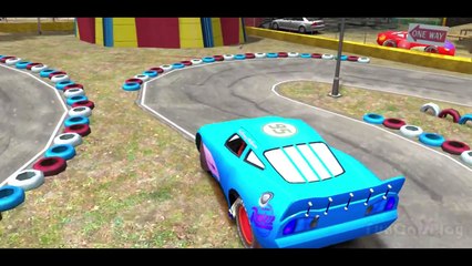 Nursery Rhymes Spiderman, Cars Disney Pixar with Batman Finger Family_7