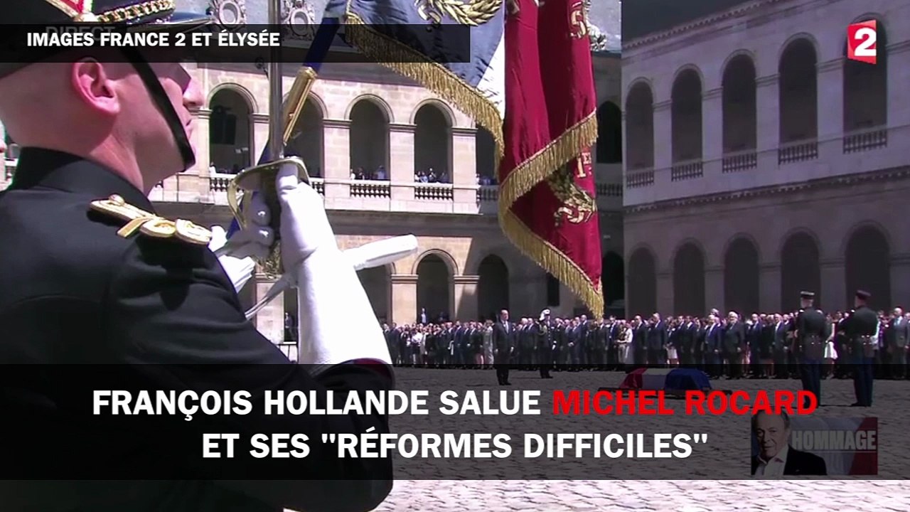 François Hollande salue Michel Rocard et ses "r...