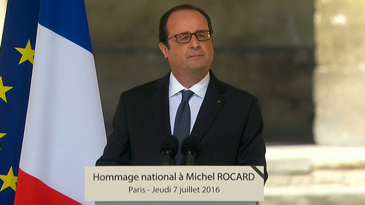 Cérémonie d'hommage national à Michel ROCARD