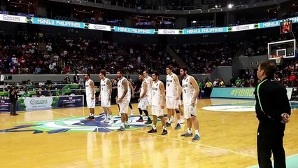 le Haka des Tall Blacks face à la France