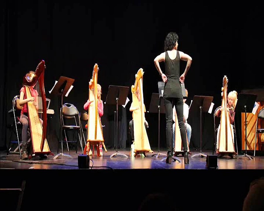 Premier concert de harpe Marie