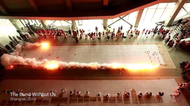 Cet Artiste chinois utilise des explosifs pour réaliser ses fresques splendides