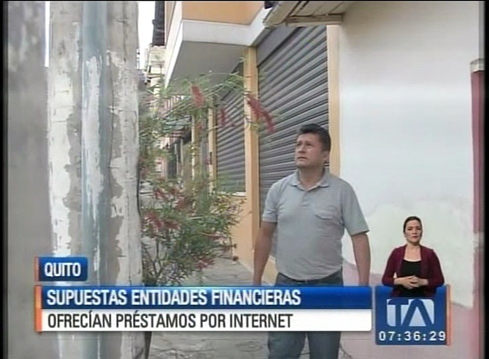 Supuestas entidades financieras ofrecían préstamos por internet