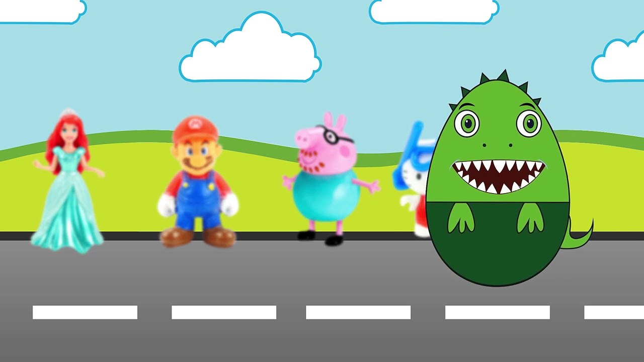 T-Rex vs Shark Monster Truck - Toy Factory - Monster Trucks Cartoon For Kids_5