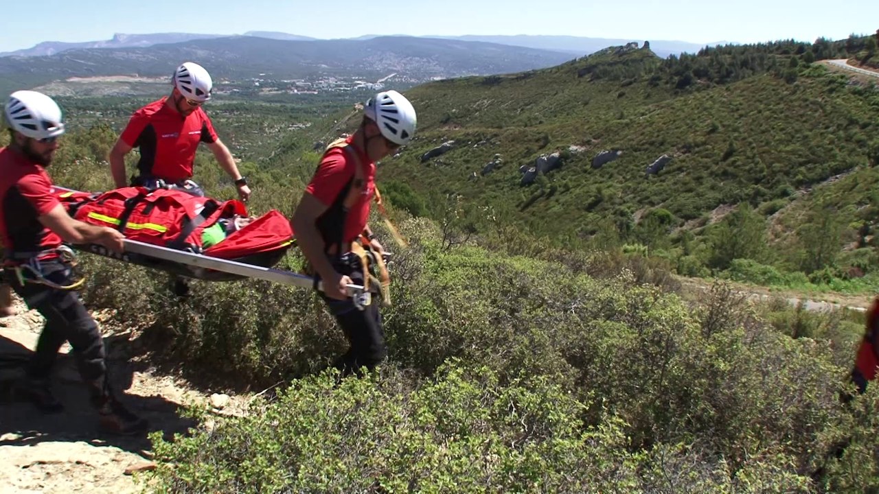 Exercice de secours en milieu périlleux à Cap Canaille