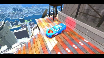 Spiderman & his Super-Auto ft Frozen Elsa Custom McQueen Cars w- Children Nursery Rhyme with Action_3
