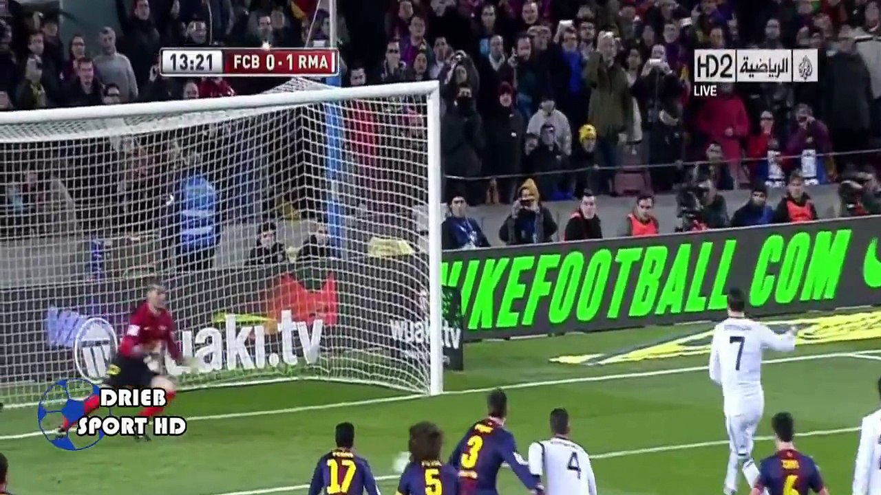 أهداف مباراة يرشلونة و ريال مدريد 1-3 كأس أسبانيا 26/2/2013 تعليق رؤوف خليف HD