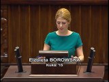 Poseł Elżbieta Borowska - Wystąpienie z dnia 21 czerwca 2016 roku.