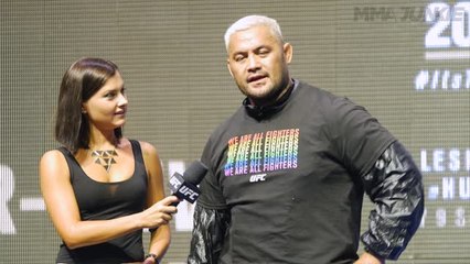 Mark Hunt answers media questions ahead of UFC 200