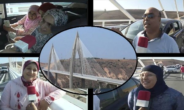 ارتسامات وفرحة المغاربة بافتتاح الأيقونة المغربية قنطرة محمد السادس