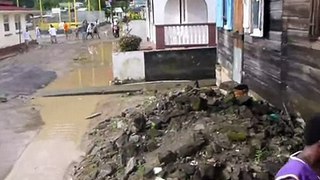 Flooding in Soufriere, St Lucia, Tuesday 29 November 2011