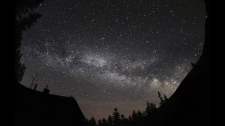 2016/6/25 MilkyWay Galaxy and Moon Rise Time Lapse - Mount Washington, Lake Hermit Shelter
