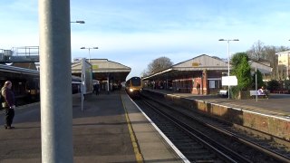 class 220 departure at basingstoke on 28/12/2015