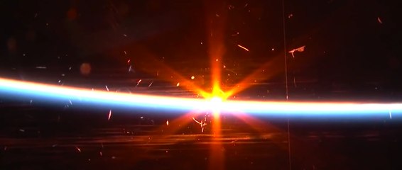 Incredible realtime Sunset captured from the ISS (International Space Station)