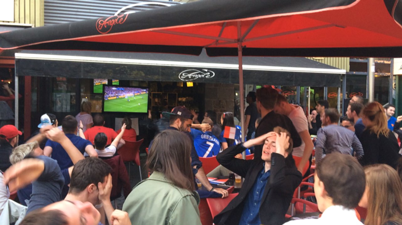 Saint-Brieuc: la joie suite à la victoire