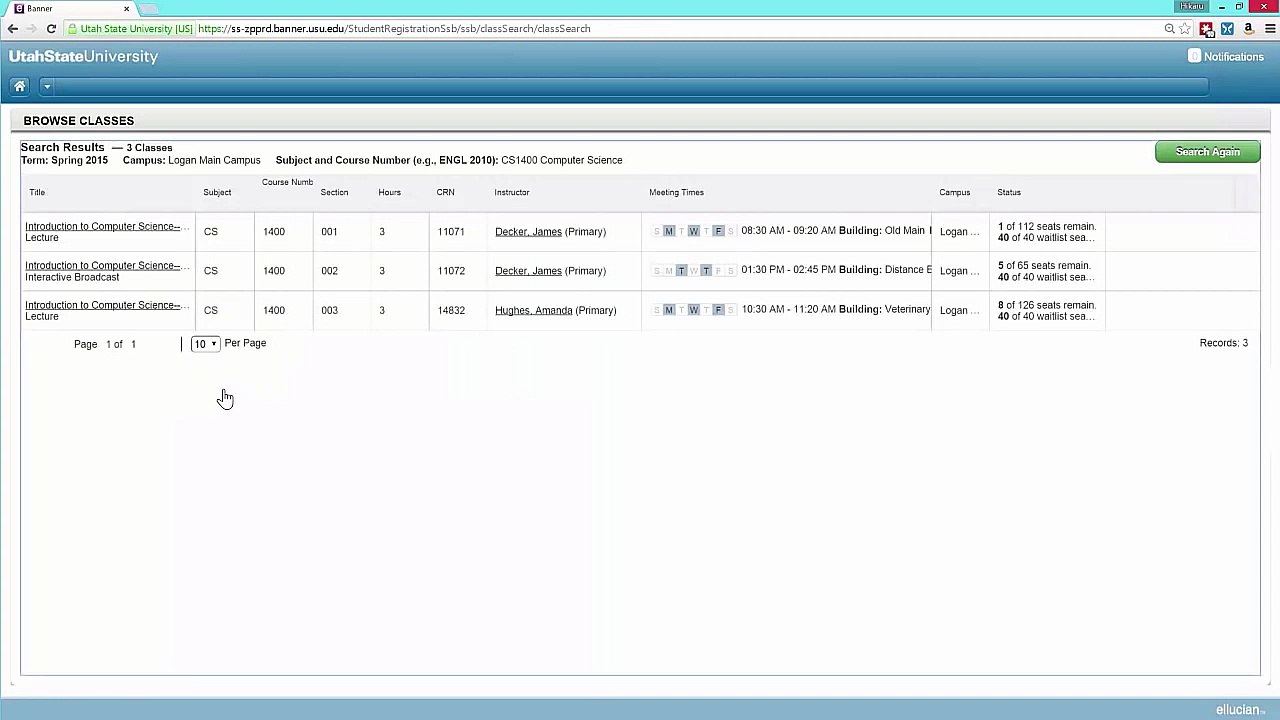 Step 1 - Browse (Banner XE)