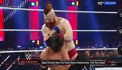 WWE RAW 25 April 2016 - AJ Styles vs Sheamus Full Match HD