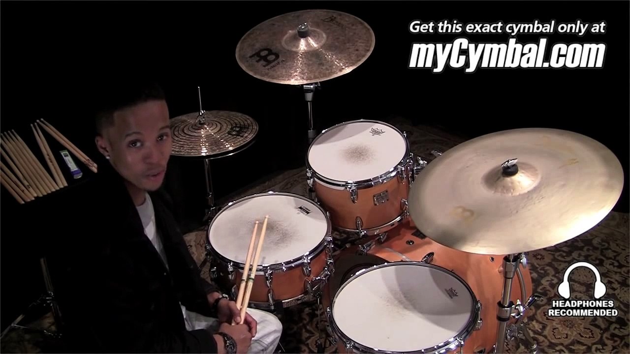 Meinl 22" Byzance Vintage Sand Ride Cymbal - Played by Ramon Sampson (B22SAR-1110511C)