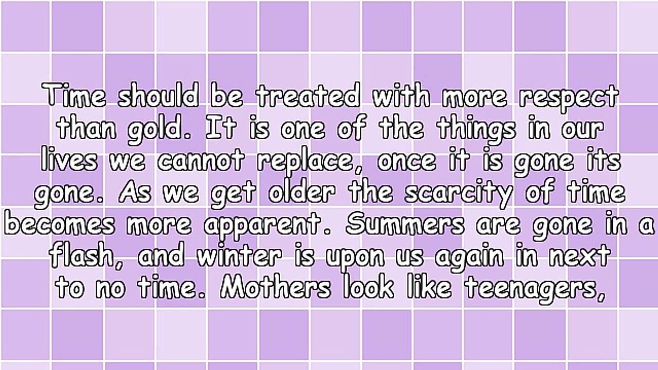 Time - Our Precious Commodity