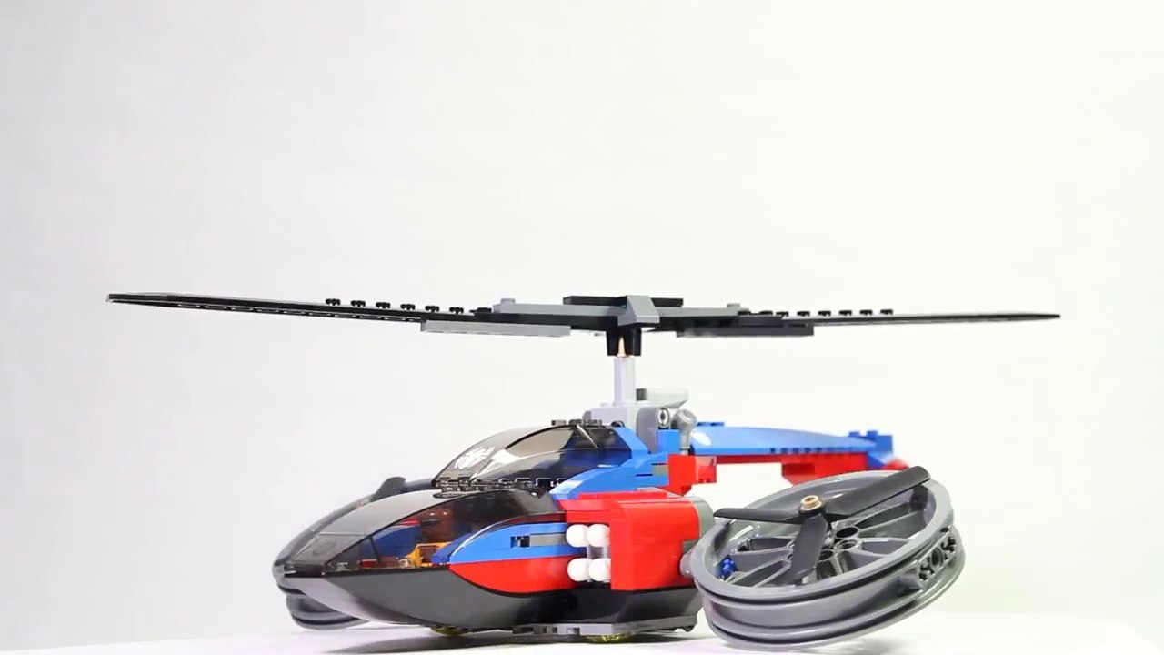 Lego Super Heroes 76016 Spider-Helicopter Rescue - Lego Speed Build