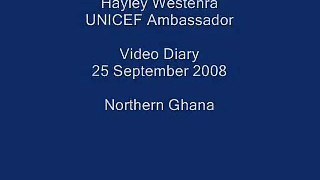 Hayley Westenra's UNICEF video diary - 25 September 2008