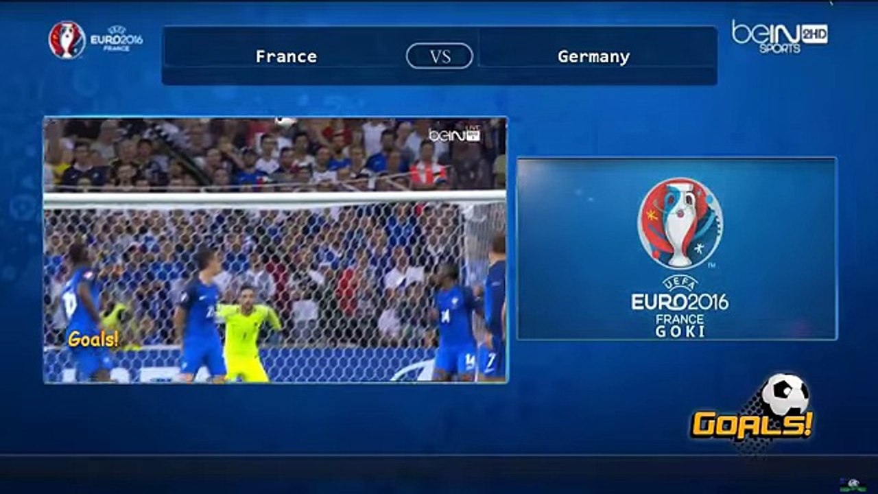 ملخص مباراة فرنسا والمانيا 2-0 [2016_07_08] يور...