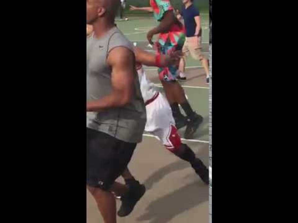 Man Wears Full Michael Jordan Kit During Pickup Basketball Game