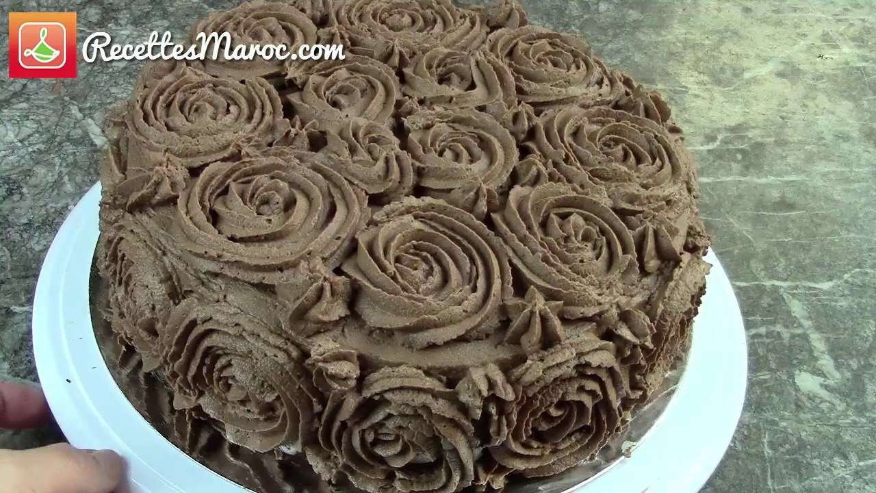 Gâteau Mousse au Chocolat - Chocolate Mousse Cake - حلوى بموس الشكولاتة
