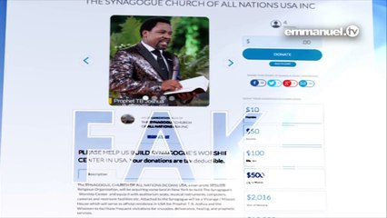 Emmanuel TV _ BEWARE OF FRAUDSTERS!