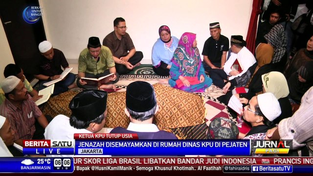 Jenazah Husni Kamil Disemayamkan di Rumah Dinas KPU