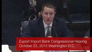 Tyler Schroeder at Congressional Hearing on 10-23-2015