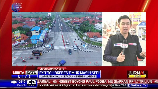 Arus Balik di Jalur Pantura Brebes Relatif Masih Sepi
