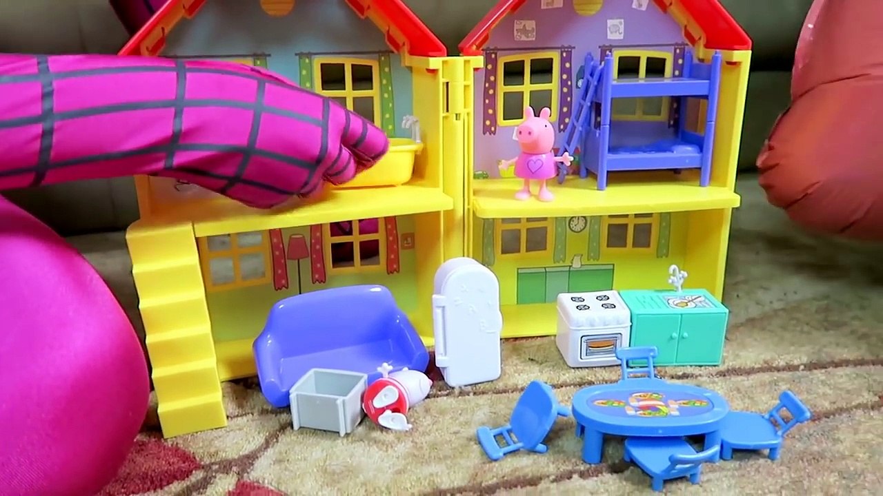 Peppa Pig Loves Spiderman vesion Spiderman vs Joker | Frozen Elsa Candy | Funny Superheroes | Funny Spiderman