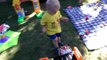 amazing 17 months toddler kicking soccer ball 47 times!!