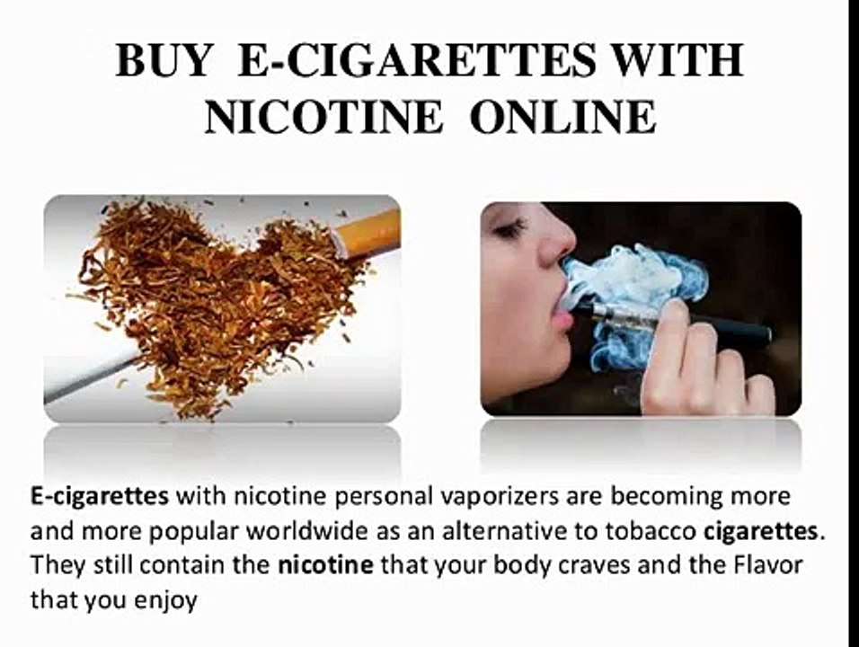 Buy E-Cigarettes with Nicotine Online